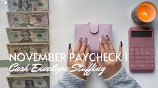 November 2022 Budget | Cash Envelope and Sinking Fund Stuffing | Paych