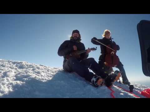 Playing at 11,249 ft on the summit of Mt. Hood