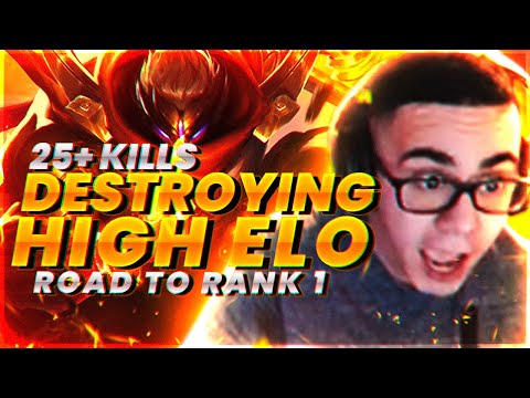 INSANE 25+ Kill 1v5 SOLO CARRY - ROAD to RANK 1 | TFBlade