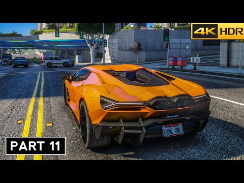 GTA 5 Enhanced 4k Ultra Realistic Graphics Gameplay Walkthrough- Part 11 -[4k 60FPS] - No Commentary