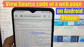 How to View Source code of a web page on Android Mobile | Google Chrome