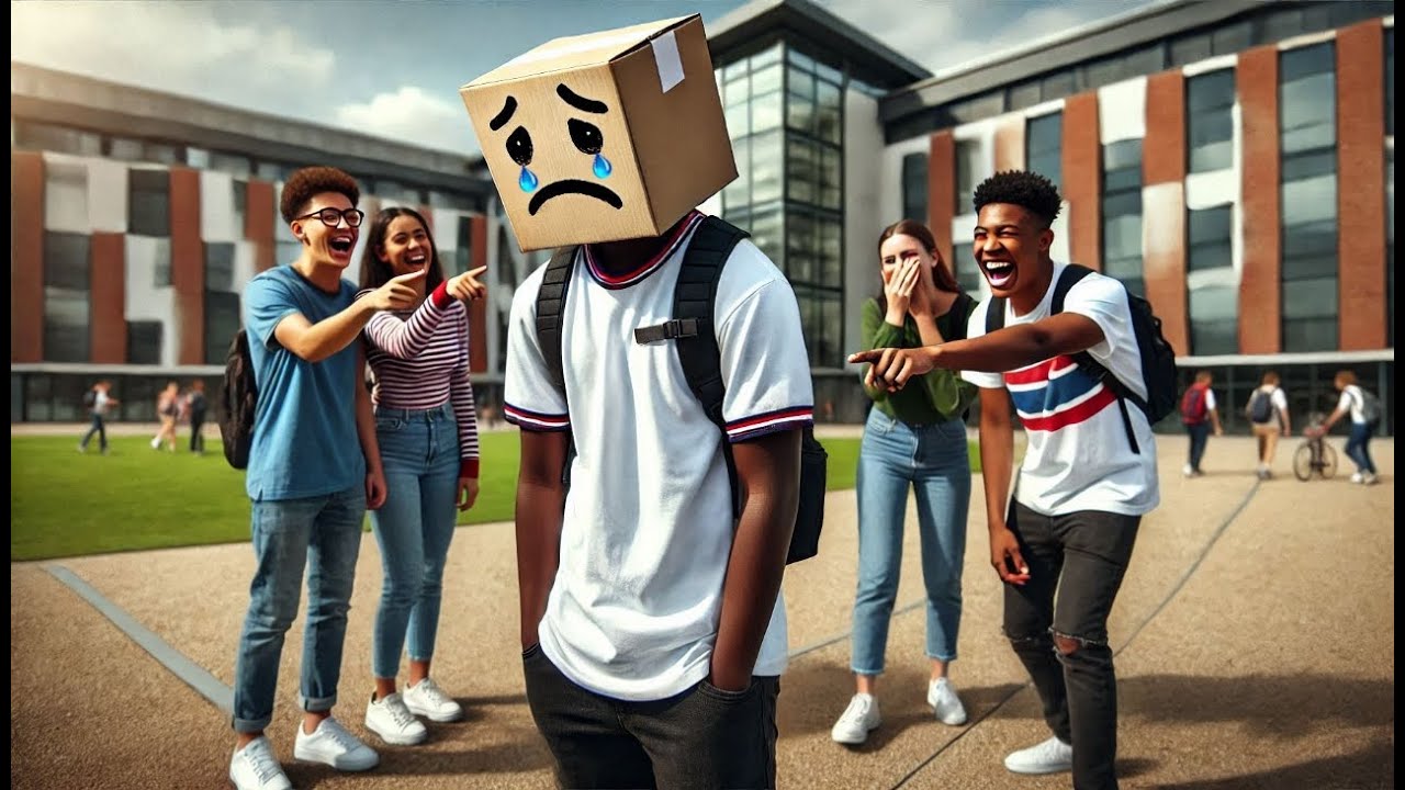 Ugly Boy wears Carton to School Everyday to hide his face until this happened! #africantales