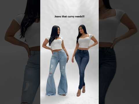Curvy girls need these jeans!!! Flare jeans or skinny jeans?! 👀 #fashion #outfit #jeans