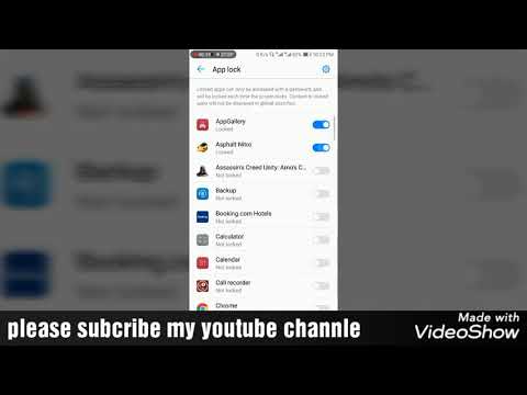 Huawei mate 10 lite ka apny app lock use karen 007