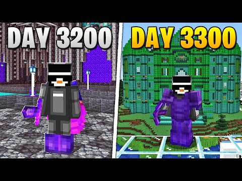 I Survived 3,300 Days in HARDCORE Minecraft...