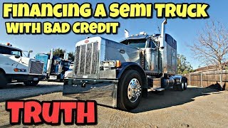 Financing A Semi Truck With Bad Credit Exposed