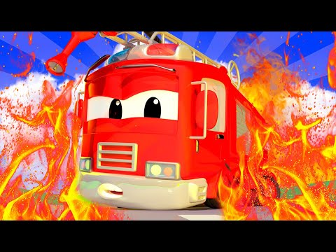 Frank,camionul de pompieri,e prins sub moloz