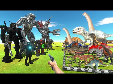 FPS Avatar Rescues Carnivore Dinosaurs and Fights Mecha Monsters - Animal Revolt Battle Simulator