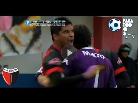 La reacción de Ramírez. Tigre 1 - Colón 0. Fecha 10. Torneo Inicial 2013. Fútbol Para Todos