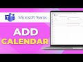 How To Add A Calendar In Microsoft Teams