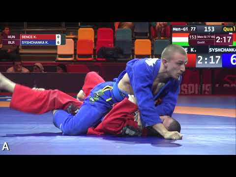Qual. Men-Gi - 77 kg: K. BENCE (HUN) v. K. SYSHCHANKA (BLR)