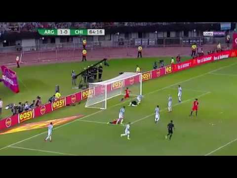 CHILI : LE COUP FRANC SUR LA BARRE TRANSVERSALE D'ALEXIS SANCHEZ !