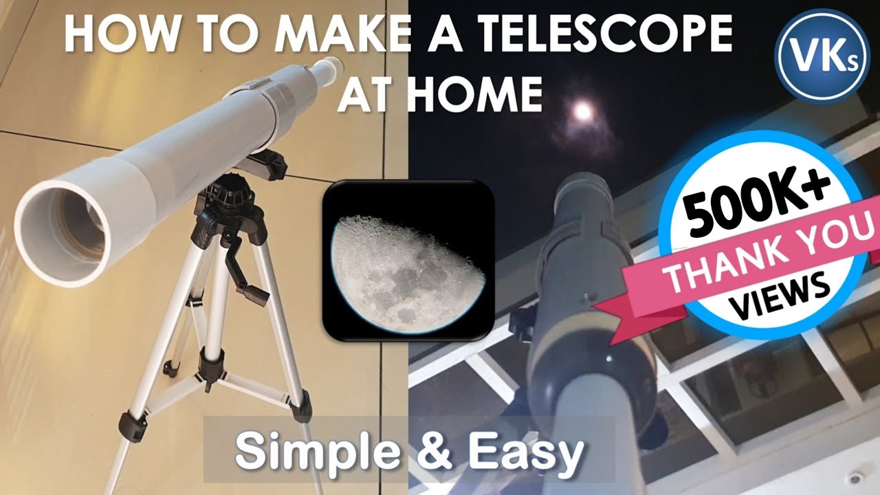 How to Make a Telescope at Home | DIY Project | VinKrish Solutions