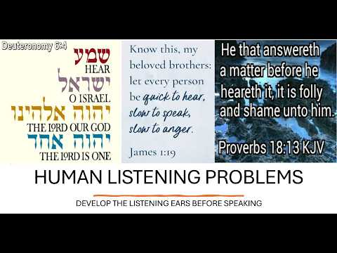 HUMAN LISTENING PROBLEMS HOW TO DEVELOP IT?