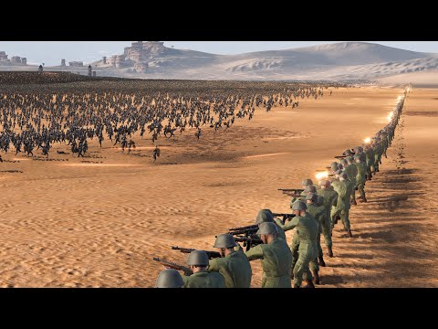 1 LINE OF US SOLDIERS  vs 1.000.000 PERSIANS - Ultimate Epic Battle Simulator UEBS2