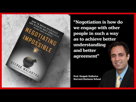 How to negotiate the impossibles | Master successful strategies with Deepak Malhotra from Harvard