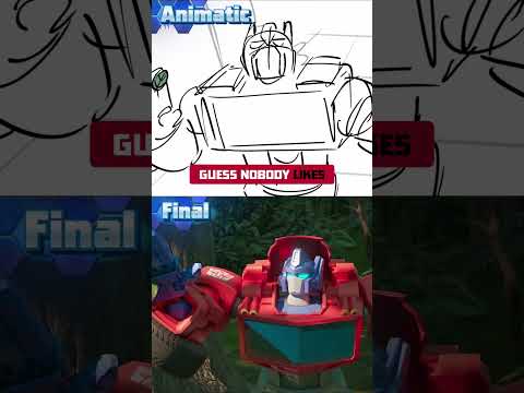 Animatic VS Final | Optimus Prime meets Grimlock | Transformers: CYBERWORLD