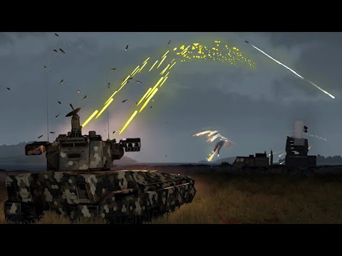 Fighter Jet going down! - Anti Air Tank in Action - SAM - C-RAM - Military Simulation - ArmA 3