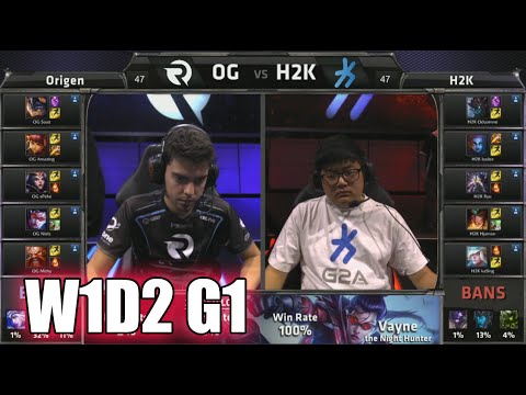 Origen vs H2K Gaming | S5 EU LCS Summer 2015 Week 1 Day 2 | OG vs H2K W1D2 G1 Round 1