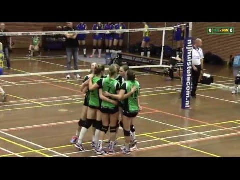 Nationale beker volleybal 1/8e finales: Sudosa-Desto D1 - Donitas D1 [14-01-2016]