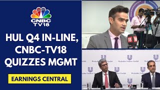 HUL Meets Muted Estimates In Q4, CNBC-TV18 Quizzes Mgmt | HUL News | Earnings Central | CNBC TV18