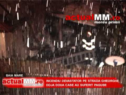 actualMM ro   Incendiu devastator pe strada Gheorghe doja doua case au suferit pagube Baia Mare