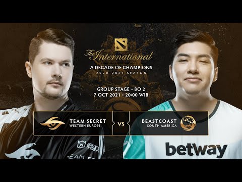 BEASTCOAST VS TEAM SECRET | Group Stage | Bo2 | The International 10 Group Stage