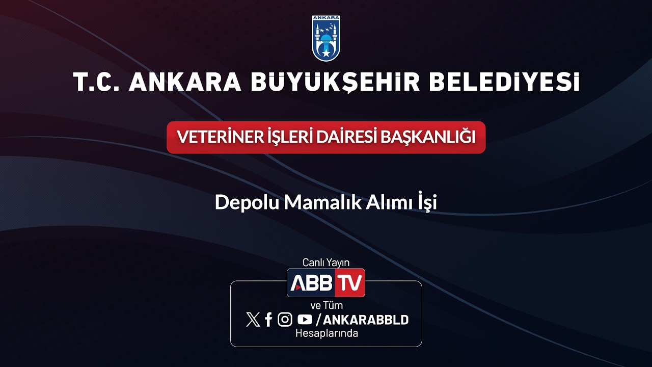 VETERİNER İŞLERİ DAİRESİ BAŞKANLIĞI - Depolu Mamalık Alımı İşi