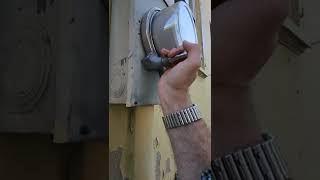 Emergency electric meter lock removal