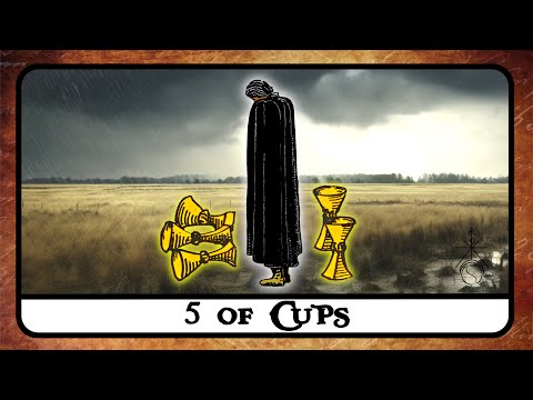 5 of Cups Tarot Card Meaning ☆ Reading, Reversed, Secrets, History ☆
