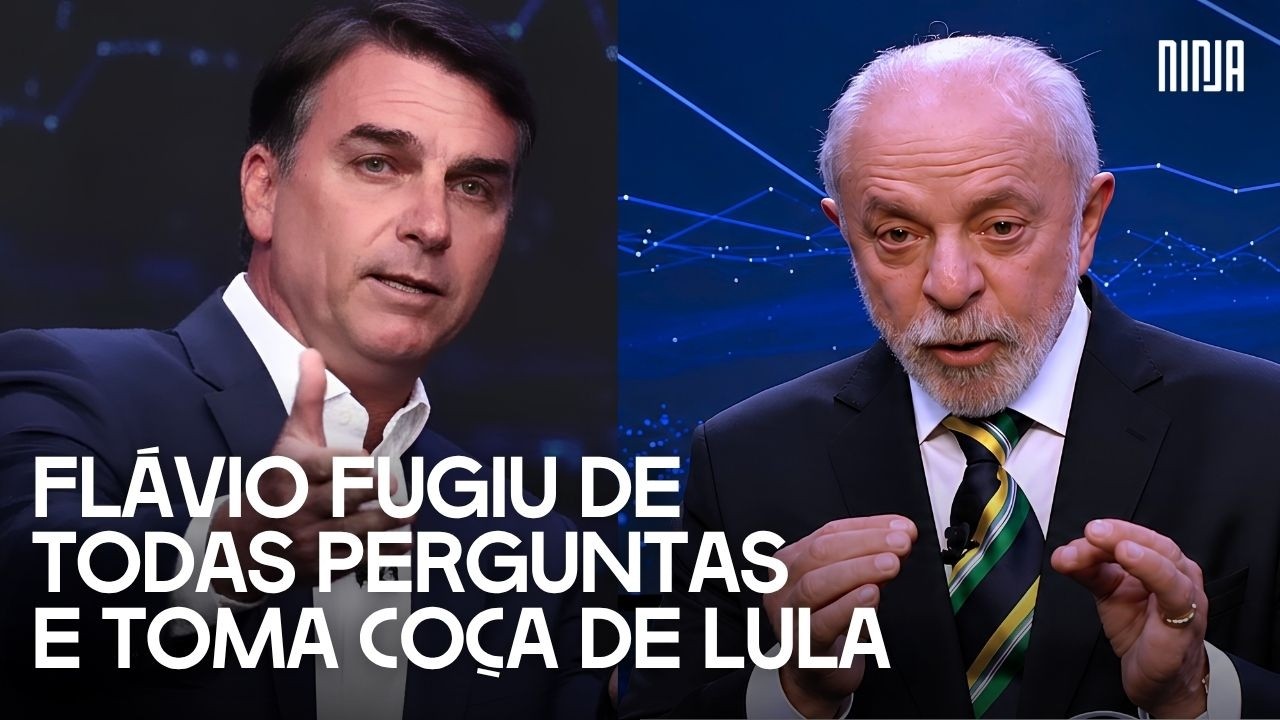 Flávio se comportou como mimado no debate e precisou ser repreendido pelos apresentadores