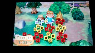 How to water 9 flowers at a time [ACNL]