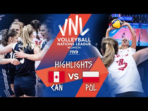 CAN vs. POL - Highlights Week 3 | Women's VNL 2021