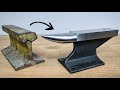I turn a Railroad Track into an Anvil! Simple & Easy DIY - Homemade Anvil