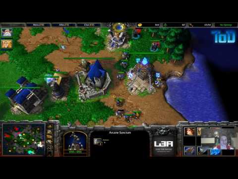 Warcraft III #171 - ToD & Grubby 2v2vs NightElf&Undead (Turtle Rock)