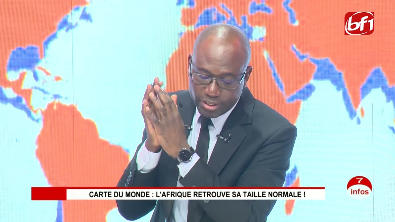 Carte du Monde: Zephirin KAGAMBEGA explique la différence entre les projections Mercator et EckertIV