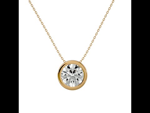 Pandantiv Aur 18k Captivating Solitaire Genuine Diamonds - Vanessa