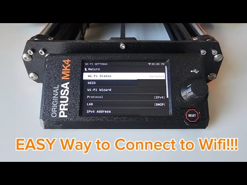 How to connect to WIFI and the Prusa App! Super easy on the MK4!