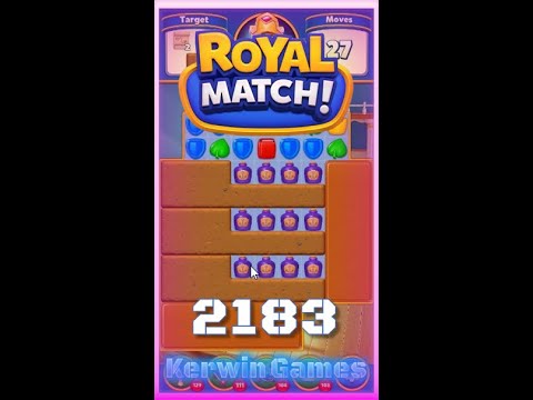 Royal Match Level 2183 - No Boosters Gameplay