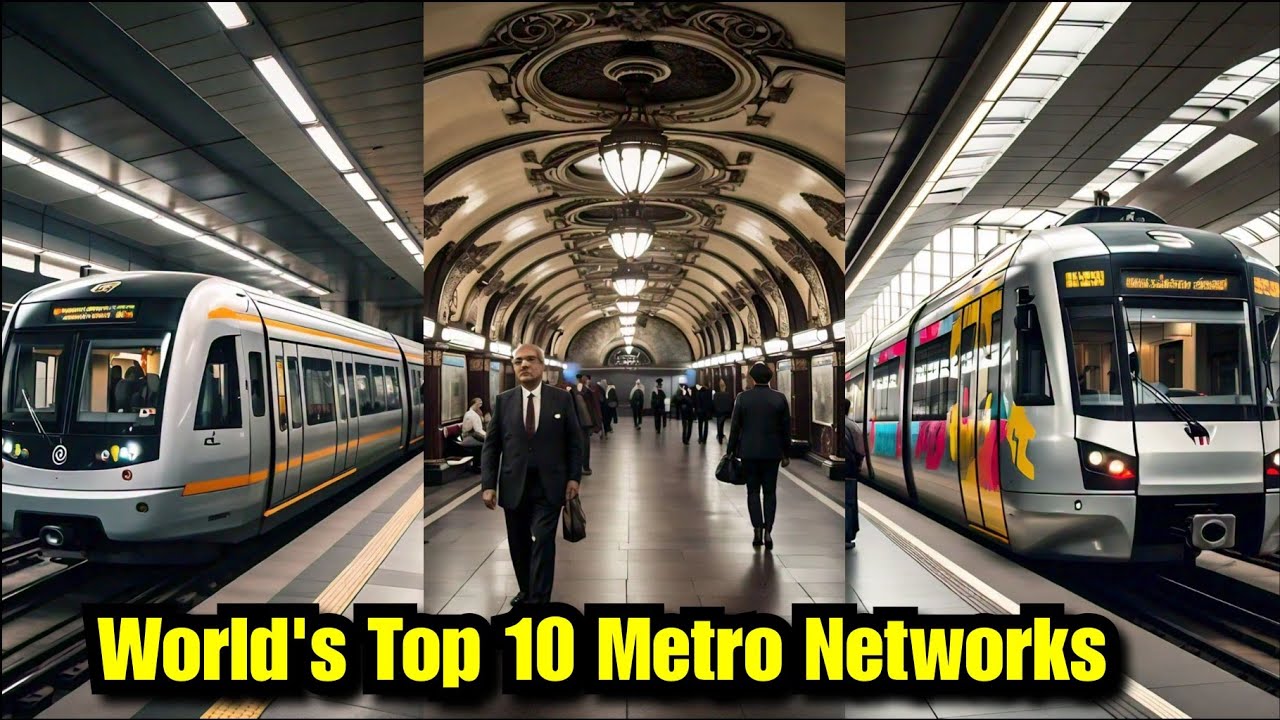 Top 10 largest metro networks in the world #metrostations #archiphilic #architecture #metro #network