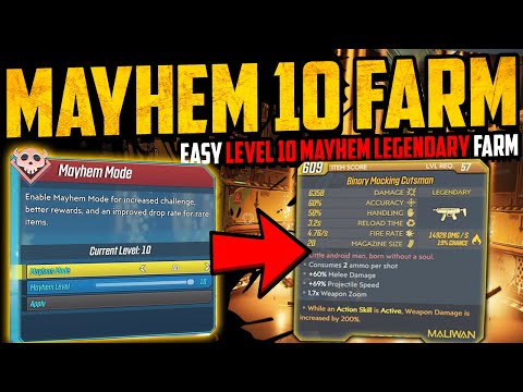 MAYHEM 10 EASY LEGENDARY FARM - Easy BEST GEAR Farm Guide - Borderlands 3 - Mayhem 2.0 - MUST SEE