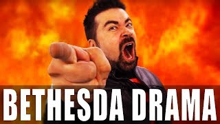 Bethesda Twitter DRAMA!  People OFFENDED!  Angry Joe RANT!