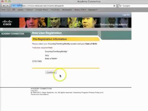 How to ....create a new user on the CNAP website...