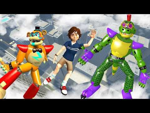 FNAF 9 Security Breach: Ragdoll Falls & Jumps - [gmod] vol. 20