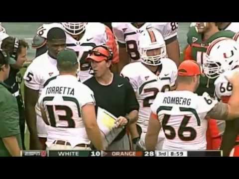 Gino Torretta to Andre Johnson TD UM Spring Game 2013