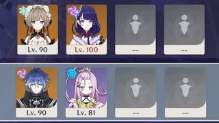 【原神】Ver.Luna Ⅷ 螺旋12層 サンドローネ＋雷電＆フリンズ＋アイノのデュオ編成で星9クリア【原神】