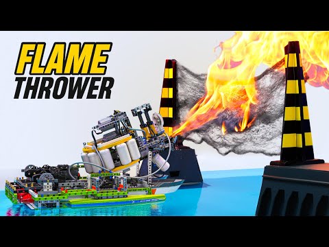 Lego Engineering: Contraptions Break Walls in Water!