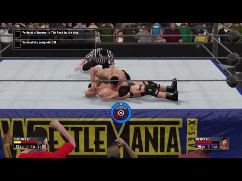 Stone Cold Steve Austin vs The Rock WWE 2K16: 2K Showcase Austin 3:16 Part 25