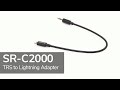 Saramonic SR-C2000 Adapter | Male 3.5mm TRS to Apple Lightning Connector Microphone & Audio Cable