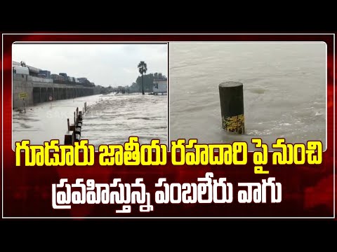 నెల్లూరు జిల్లాలో కురుస్తున్న భారీ వర్షాలు | Heavy Floods in Gudur Nellore District | Sakshi TV